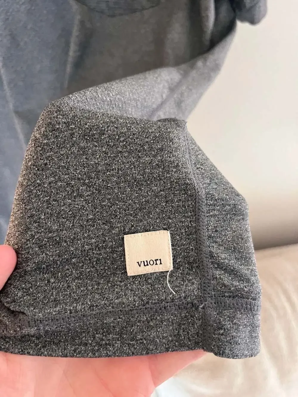 Vuori, Tradewind Breathable Performance Short Sleeve, UPF 30+, Activewear,Grey,L - Picture 2 of 4